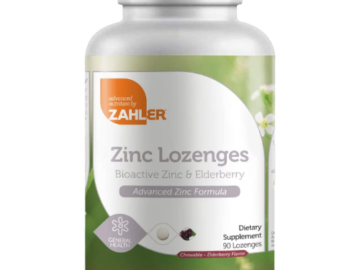 90-Count Zahler Immune Support Chewable Zinc Tablets as low as $5.42 After Code + Coupon (Reg. $16.49) + Free Shipping – FAB Ratings! 6¢/Tablet!