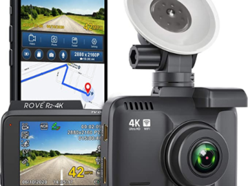 Today Only! Rove 4K Ultra HD Recording Dash Cam with Built in WiFi $95.99 Shipped Free (Reg. $119.99) – 25K+ FAB Ratings!