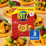 3 Family Size Boxes RITZ Original Crackers as low as $9.82 After Coupon (Reg. $22) + Free Shipping – $3.27 per box!