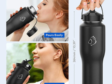 Today Only! Save BIG on BUZIO Insulated Water Bottle from $19.99 (Reg. $24.99) – 2.7K+ FAB Ratings!