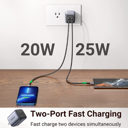 Fast Charge Two Phones at the Same Time with UGREEN Nexode Mini 45W Dual USB C Wall Charger with Foldable Plug $29.99 After Coupon (Reg. $40) + Free Shipping