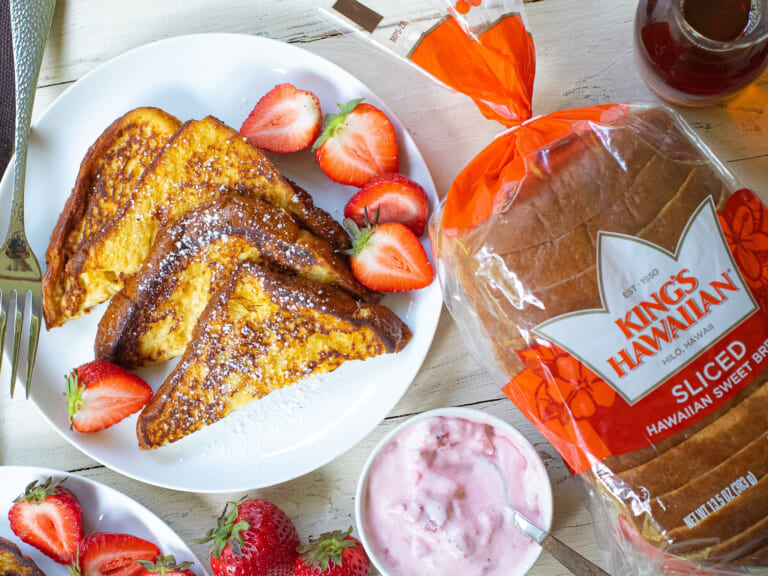 Start The School Day With The Great Taste Of KING’S HAWAIIAN And My French Toast With Strawberry Cream Cheese Dip