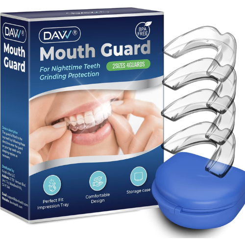 4-Pack Mouth Guard for Grinding Teeth Upgraded Night Guard as low as $13.24 After Coupon (Reg. $16) + Free Shipping – $3.31/guard! with Travel Hygiene Case