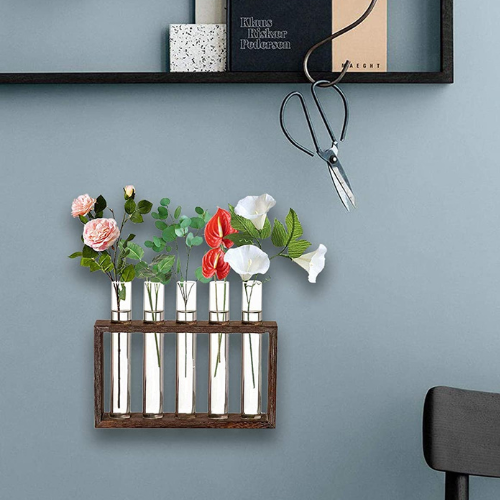 Wall Hanging Glass Planter with 5 Modern Test Tubes $10.99 After Coupon (Reg. $20.88) – FAB Ratings!