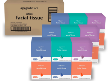 Amazon Basics Ultra Facial Tissue with Lotion (18 Cube Boxes) only $18.98 shipped!