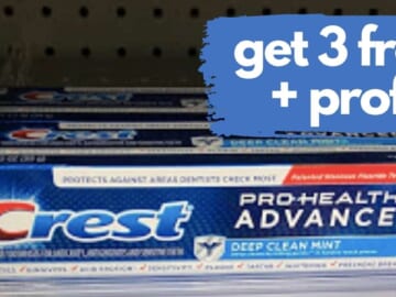 Get 3 Tubes of Crest Pro-Health Toothpaste for FREE + Profit