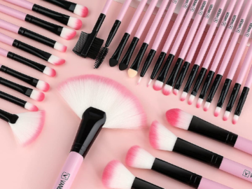 32-Piece Professional Soft Synthetic Makeup Brush Set $8 After Code (Reg. $19.99) – FAB Ratings! 8K+ 4.4/5 Stars! $0.25/piece