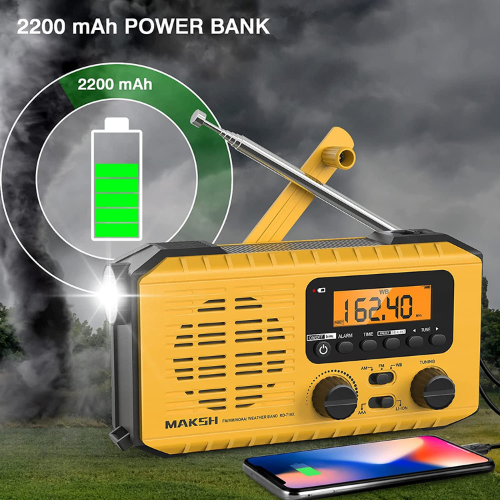 5-Way Solar Hand Crank Weather Radio with LCD Display $18 After Code (Reg. $35.99) + Free Shipping – FAB Ratings!