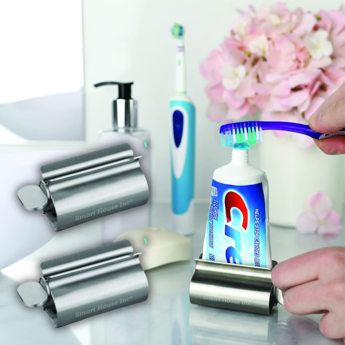 TWO 2-Count Toothpaste Squeezer Silver Tube Rollers $7.98 EACH Set After Coupon (Reg. $20) – 1K+ FAB Ratings! $3.99/Tube Roller! + Buy 2, Save 10%