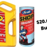 Pennzoil Platinum Motor Oil 5-Quart Bundle for $10.31