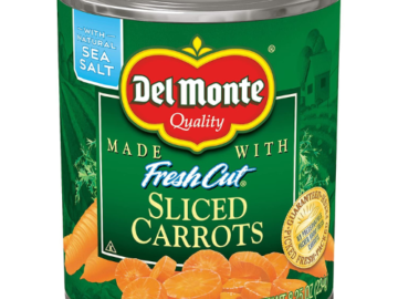 12-Pack Del Monte Sliced Carrots as low as $9.51 After Coupon (Reg. $14.28) + Free Shipping – 79¢/8.25oz can!