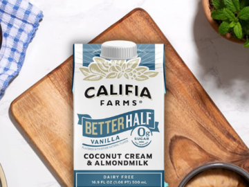 Save 20% on Califia Farms as low as $2.50/16.9oz Carton After Coupon + Free Shipping!