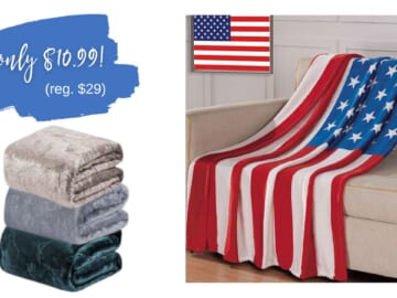 Cozy Throw Blankets For $10.99 (reg. $29)