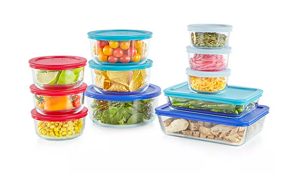 Pyrex 22-Piece Glass Food Storage Set only $25.49 (Reg. $60!)