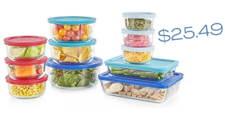 Pyrex 22-piece Food Storage Set for $25.49