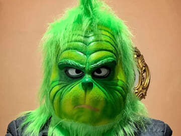 Grinch Monster Mask and Gloves $18.99 After Code (Reg. $37.99) – Perfect for Christmas & Halloween