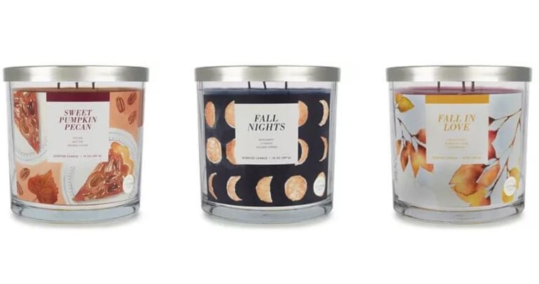 Sonoma 3-Wick Candles for $8.50