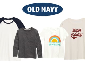 Old Navy | $4 Tees for Kids, $5 for Adults