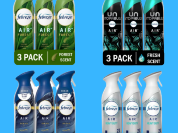 Save $3 on 3-Pack Febreze Air Effects Spray Air Fresheners as low as $7.03 After Coupon (Reg. $12+) + Free Shipping! $2.34/Spray Bottle!