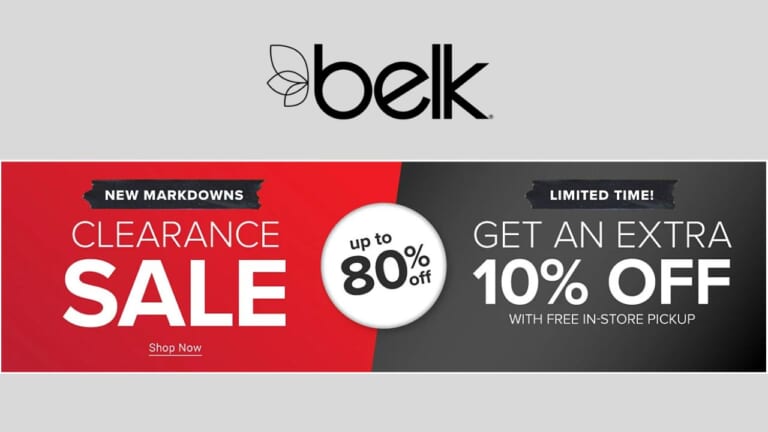 Belk | Major Clearance Sale + Extra 10% Off!