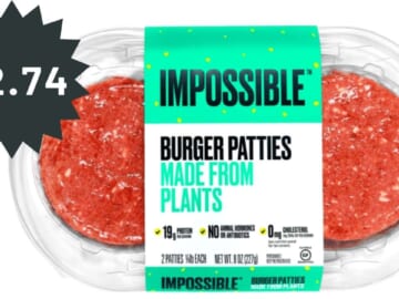 $2.74 Impossible Burger Patties at Kroger