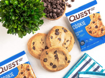 12-Count Quest Nutrition Chocolate Chip Protein Cookies as low as $9.85 After Coupon (Reg. $29) + Free Shipping! 82¢/Snack! Keto Friendly!