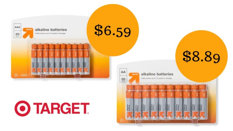 20 AAA Batteries Only $6.59 at Target