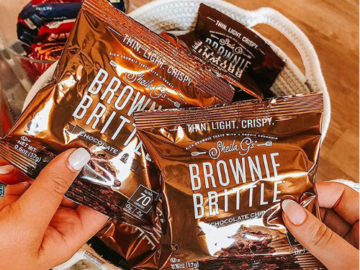 20-Pack Sheila G’s Brownie Brittle Low Calorie Original Chocolate Chip as low as $14.99 After Coupon (Reg. $20) + Free Shipping – 75¢/bag!