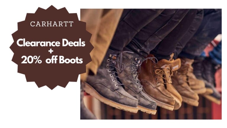 Carhartt Clearance Deals + 20% Off Boots