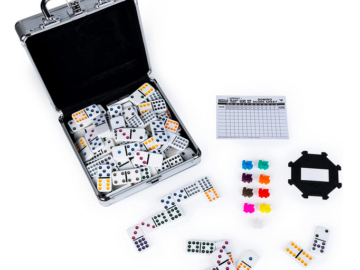 Mexican Train Dominoes Set Tile Board Game only $12.30!