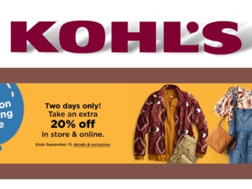 Kohl’s Inflation Bursting Sale Ends Today!