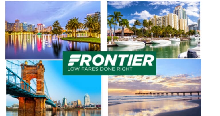 Frontier Airlines | 90% Off Select Domestic Flights