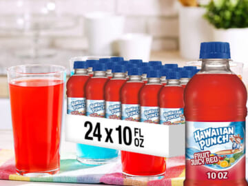 24-Count Hawaiian Punch, Fruit Juicy Red Bottles as low as $7.45 After Coupon (Reg. $21.08) + Free Shipping! 31¢/10 Fl Oz Bottle!