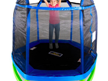 Bounce Pro 7-Foot My First Trampoline With Flash Light Zone