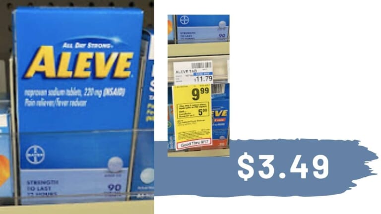 Aleve Coupons | $3.49 at CVS (reg. $11.79)