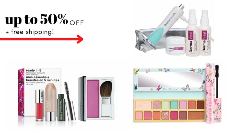 Up to 50% off Too Faced, Clinique, DermaWand & More