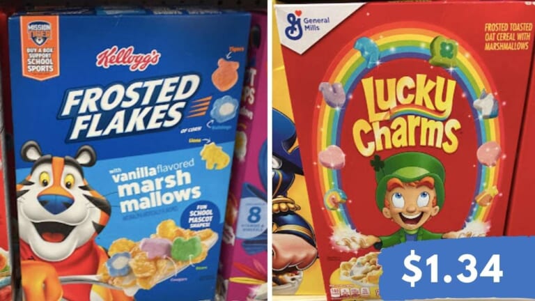 Get Kellogg’s & General Mills Cereal for $1.34 at Kroger This Week!