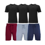 Men’s 6-Piece Lounge Shorts & Henley T-Shirt Set only $30.99 shipped!