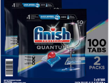 100-Count Finish Quantum Powerball Dishwasher Detergent Tablets $13.78 (Reg. $17.78) – $0.14/Tablet