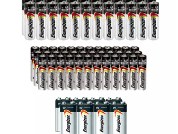 Energizer® AA, AAA, and 9V Battery Bundle (68-Pack)