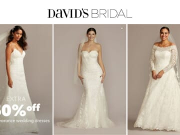 David’s Bridal | Extra 50% Off Clearance Bridal Gowns