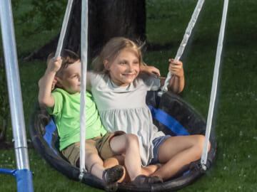 XDP Recreation Fireflly Metal Swing Set $124 Shipped Free (Reg. $250) – with Slide and LED Swing Seats