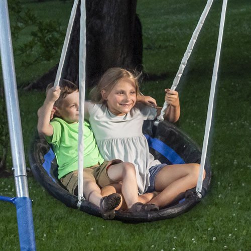 XDP Recreation Fireflly Metal Swing Set $124 Shipped Free (Reg. $250) – with Slide and LED Swing Seats