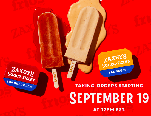 Zaxby’s: Free Saucesicles Today!