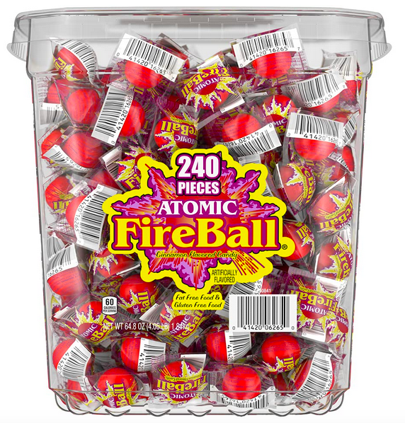 Atomic Fireballs Candy 4.05 Pound Bulk Tub only $11.06 shipped!