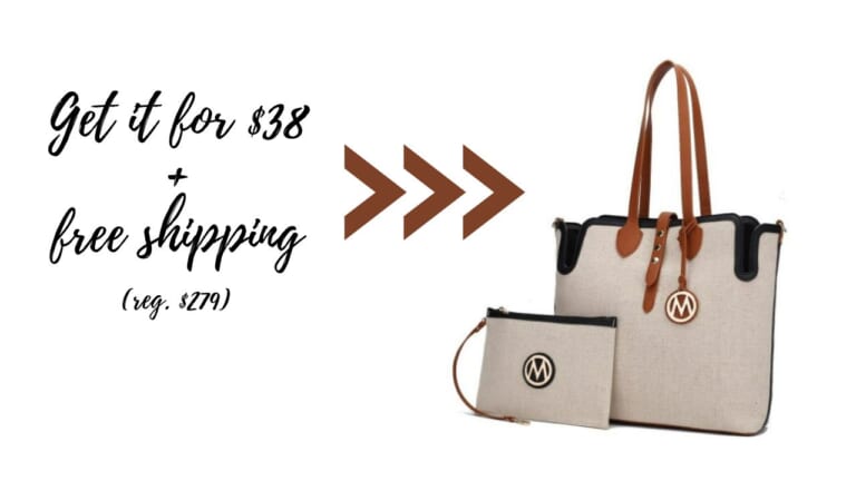 MKF Collection | Oversize Tote & Wristlet Combo $38 Shipped!