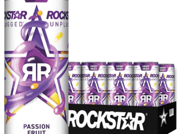 12-Pack Rockstar Energy Drink, Unplugged Passionfruit as low as $10.79 After Coupon (Reg. $39) + Free Shipping – 90¢/can!