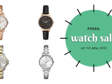 Fossil Watches Up to 80% Off + Free Engraving