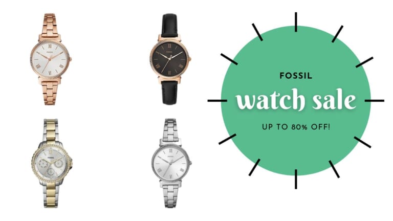 Fossil Watches Up to 80% Off + Free Engraving