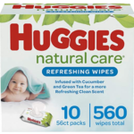 Huggies Natural Care Refreshing Baby Wipes, Scented